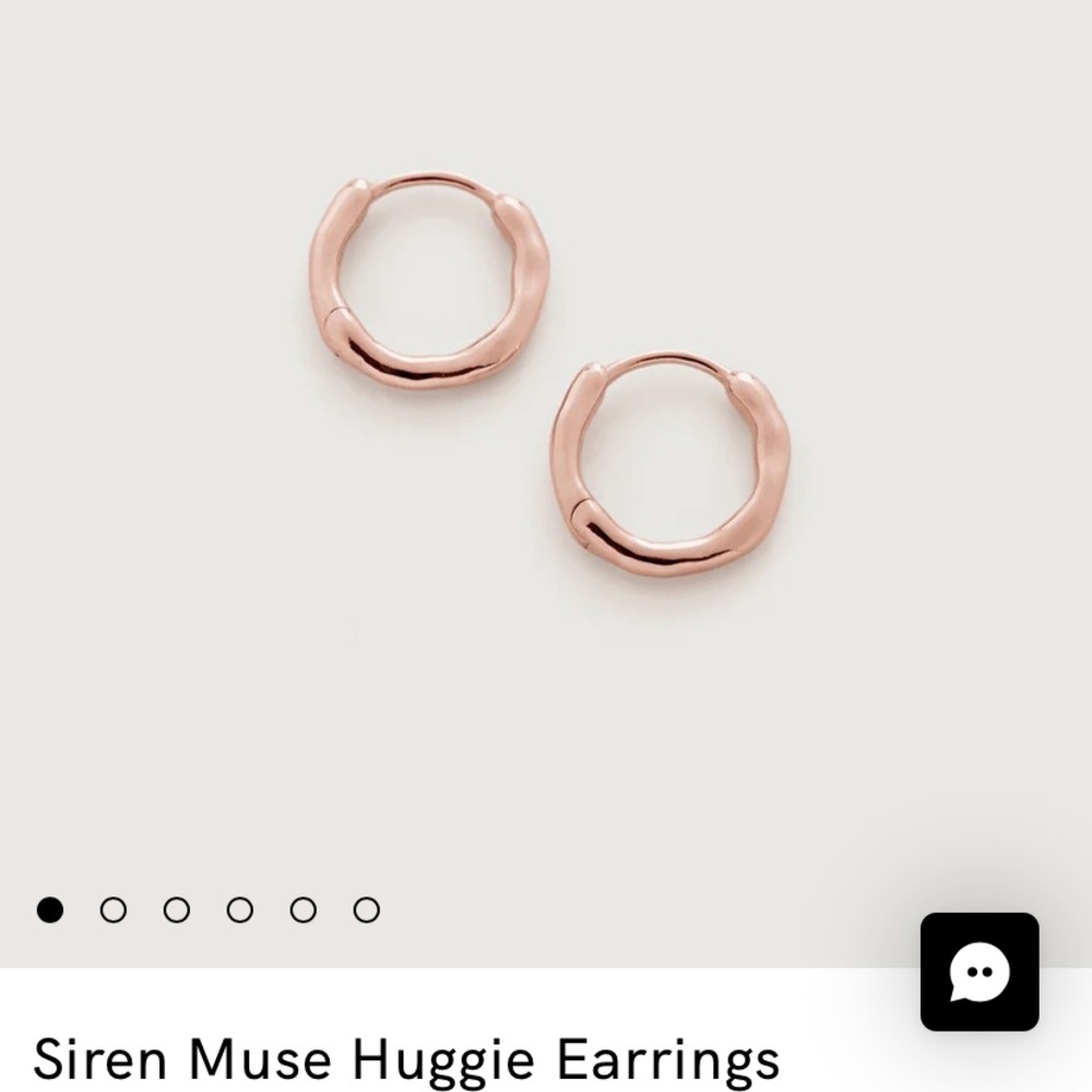 Rose Gold Huggie Earrings